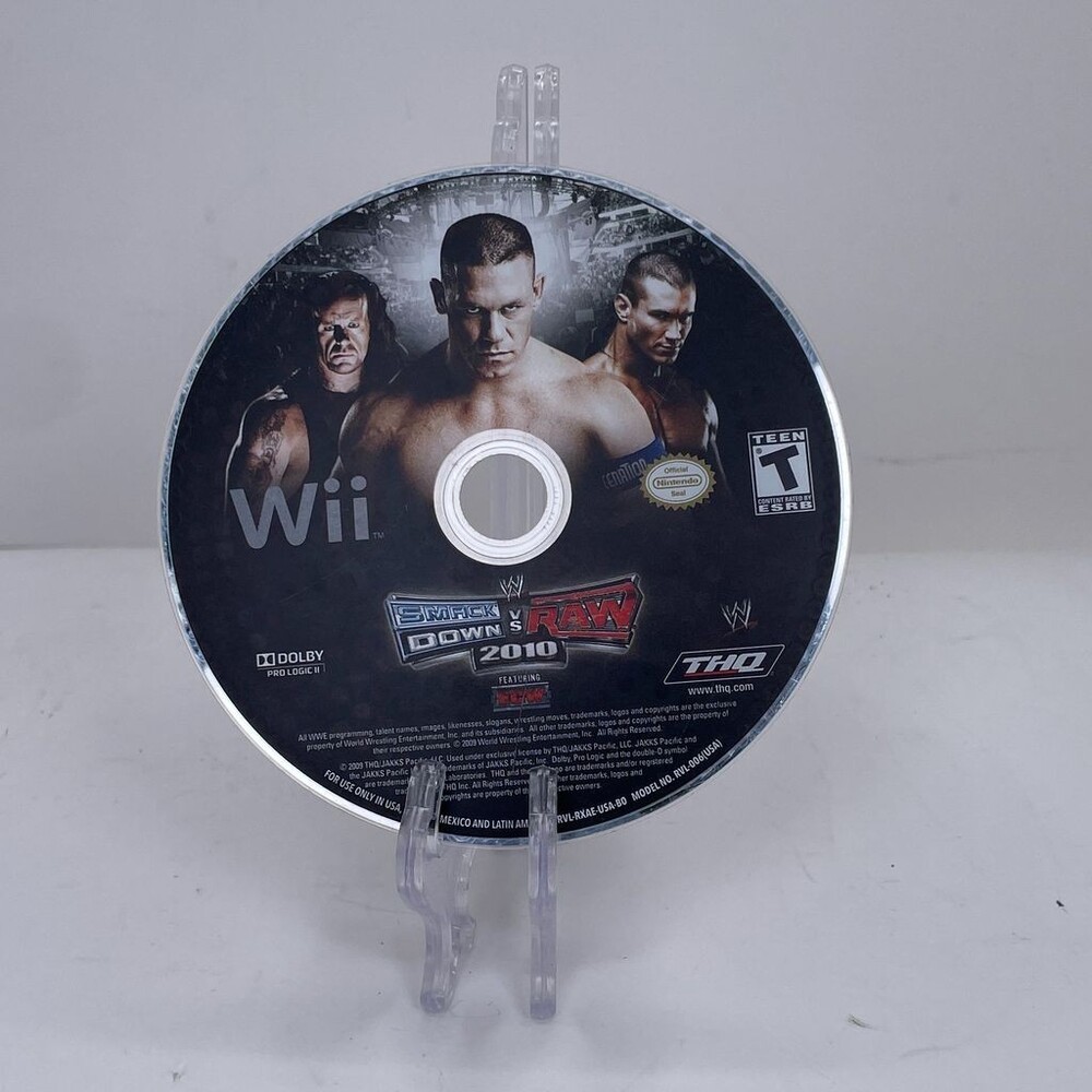 WWE SmackDown vs. Raw 2010 Featuring ECW (Nintendo Wii, 2009) Disc Only